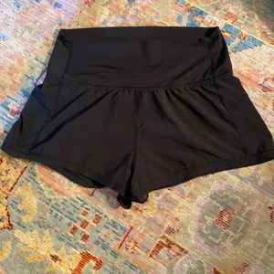 Black Lulu Lemon Running shorts 2” inseam